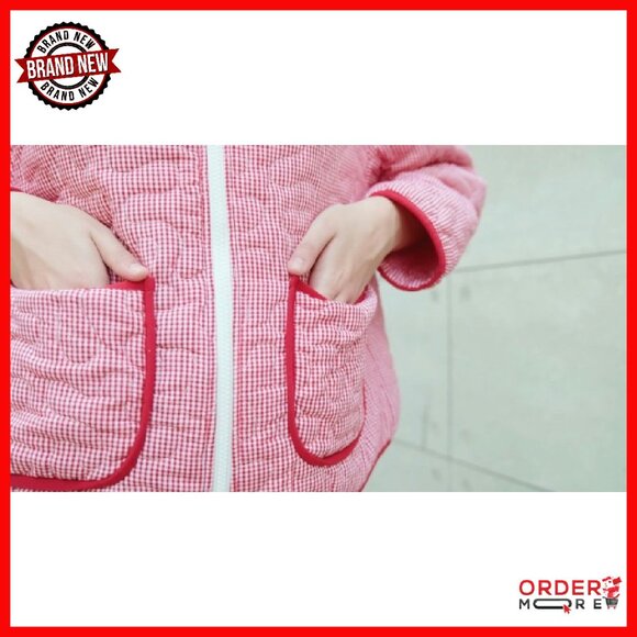 Women's Quilted Puffer Jacket Lightweight Packable Fall Winter Coat S-2XL - Picture 4 of 4